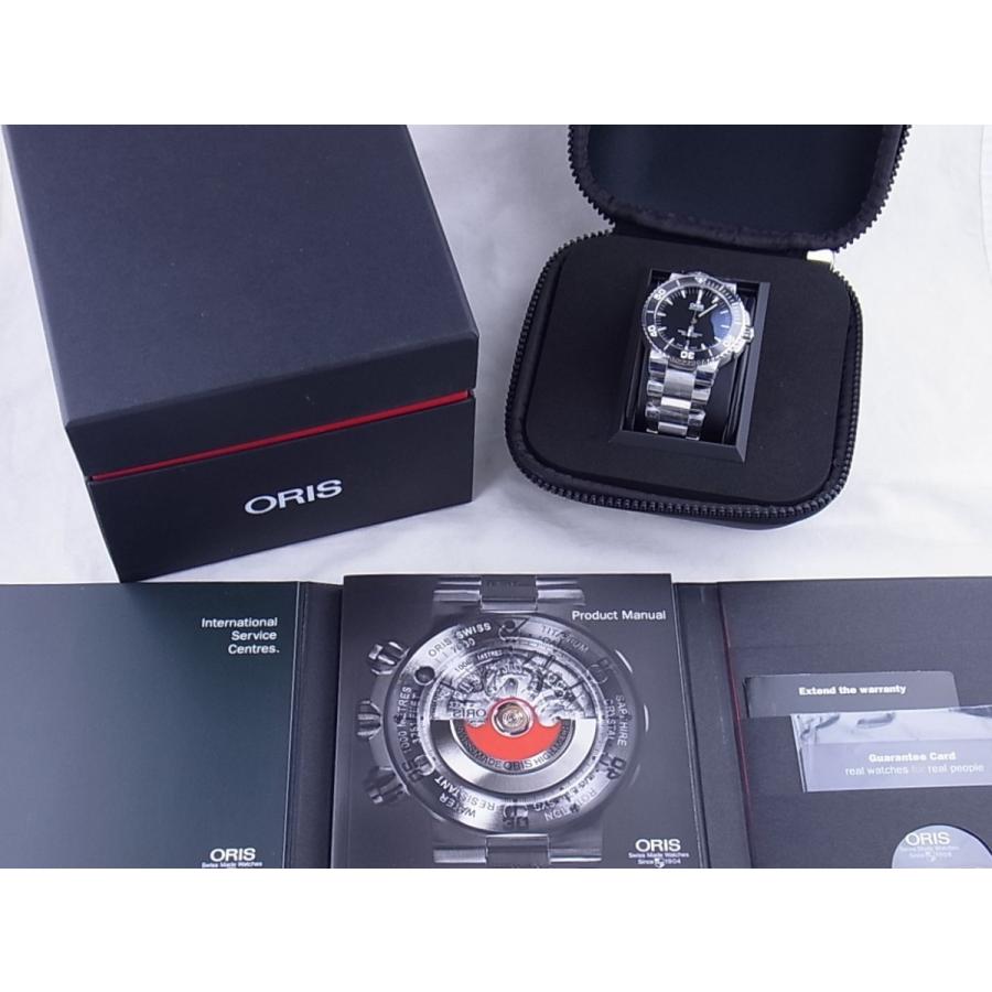 オリスアクイスデイトダイバーズブラック文字盤733.7653.4154M（01 733 7653 4154-07 8 26 01peb）　新品 | ORIS | 04