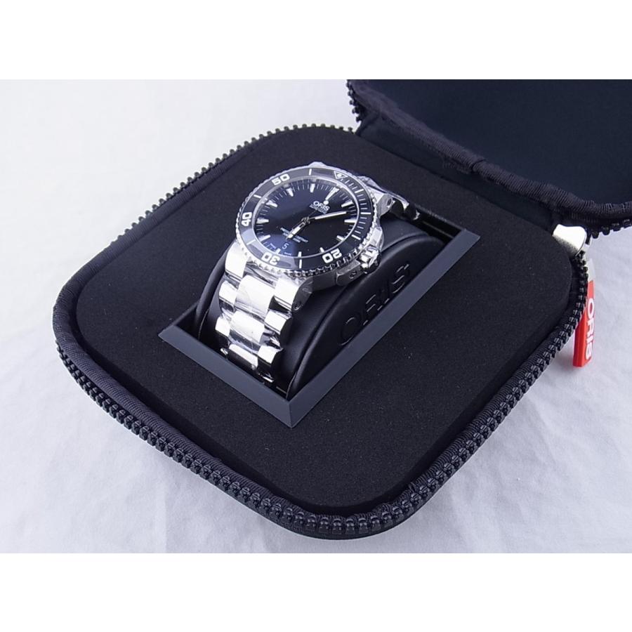 オリスアクイスデイトダイバーズブラック文字盤733.7653.4154M（01 733 7653 4154-07 8 26 01peb）　新品 | ORIS | 05