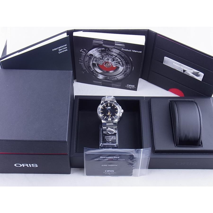 オリスアクイスデイトブラック文字盤ブレス733.7653.4159M(01 733 7653 4159 07 8 26 01PEB)　新品 | ORIS | 04