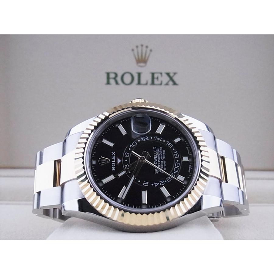 ロレックススカイドゥエラー黒文字盤コンビ326933中古 | ROLEX | 10