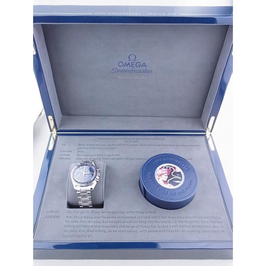 オメガスピードマスタームーンウォッチアポロ17号45周年アニバーサリー世界限定1972本311.30.42.30.03.001新品 | OMEGA | 08