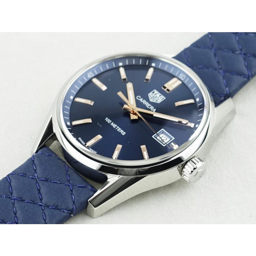カレラ タグホイヤー レディ 青文字盤 キルティングストラップ WAR1112  