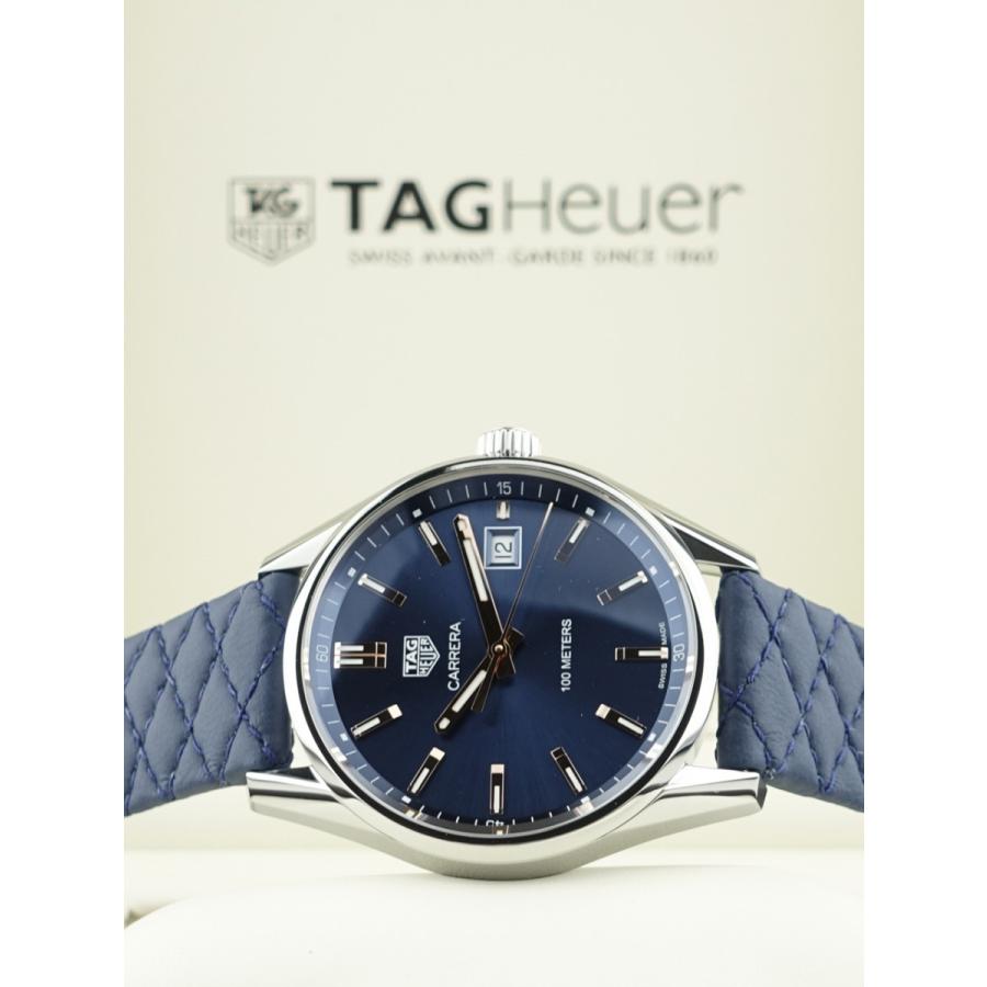 カレラ タグホイヤー レディ 青文字盤 キルティングストラップ WAR1112  