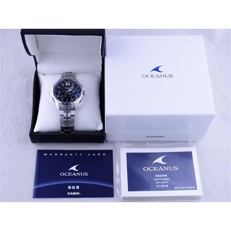 OCEANUS カシオオシアナスマンタ黒×青OCW-S3400-1AJF 新品 : クエリ