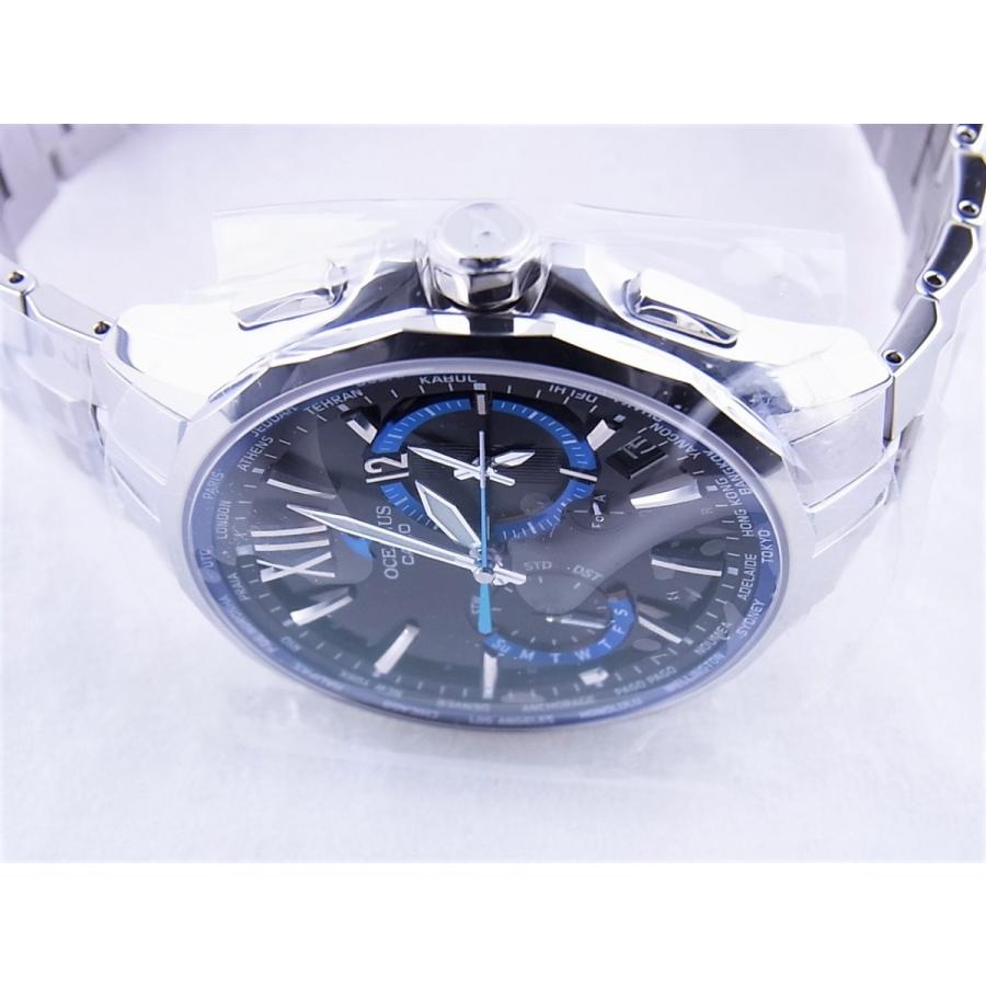 OCEANUS カシオオシアナスマンタ黒×青OCW-S3400-1AJF 新品 : クエリ