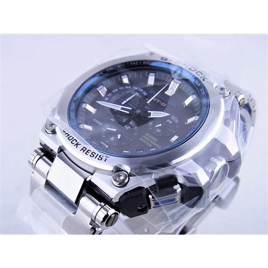 美品 G-SHOCK MTG ステンレス MTG-G1000D-1A2JF CASIO G-Shock MTG-G1000D-1A2JF Analog Black Dial Silver