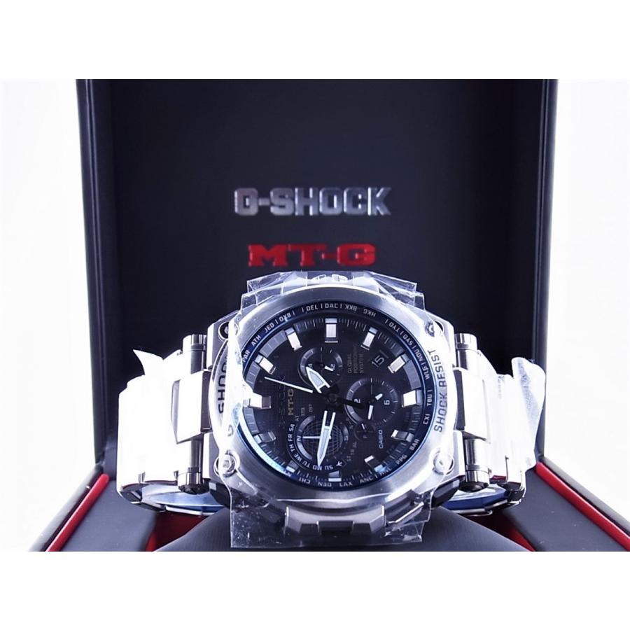 美品 G-SHOCK MTG ステンレス MTG-G1000D-1A2JF CASIO G-Shock MTG-G1000D-1A2JF Analog Black Dial Silver