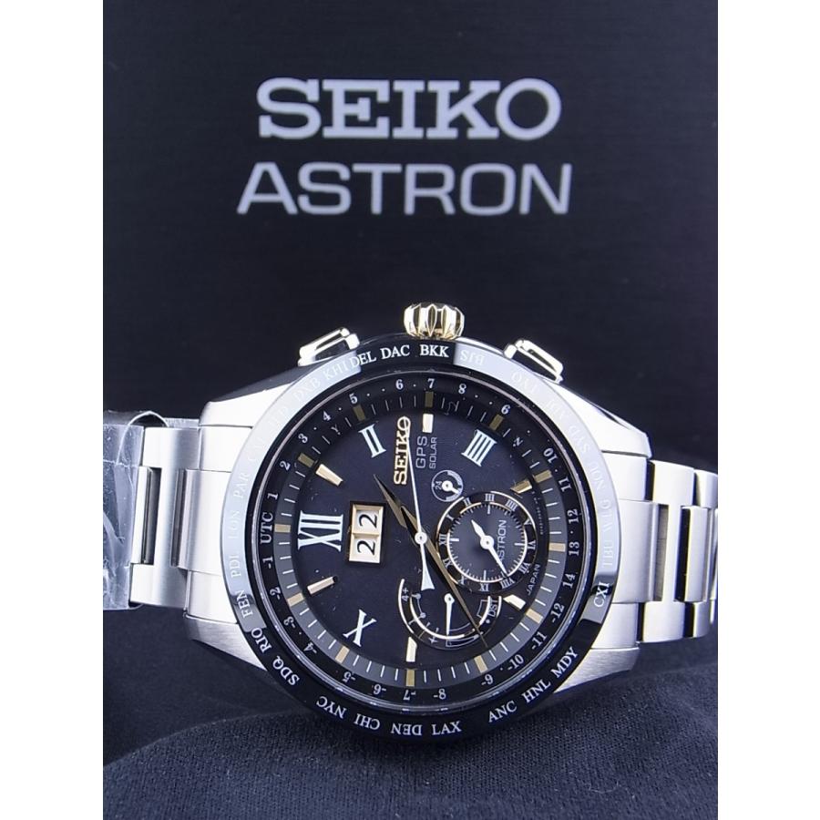 SEIKO アストロン　8X42-0AB0-3 SEIKO Astron 8X42-0AB0-3 Men's Quartz Round Black W45mm