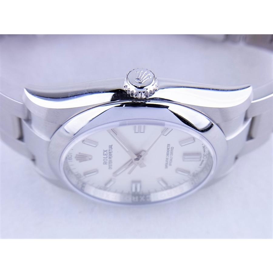 ロレックスオイスターパーペチュアル白文字盤バーインデックス116000ほぼ未使用の中古 | オイスター パーペチュアル | 03