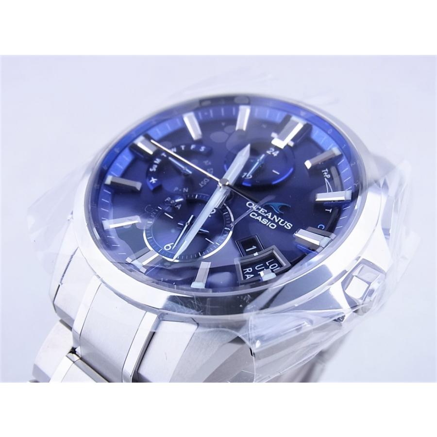 OCEANUS カシオオシアナス青文字盤Bluetooth搭載モデルOCW-G2000-2AJF
