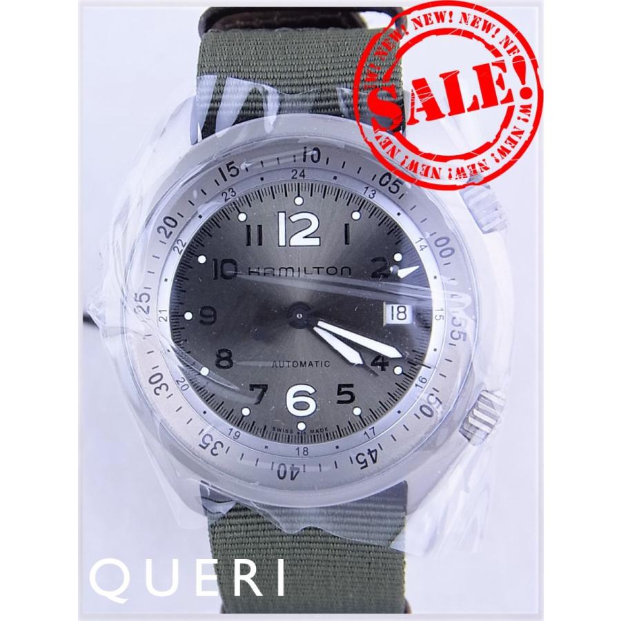 ハミルトンカーキパイロットパイオニアアルミニウムオートグリーンH80405865新品 | HAMILTON