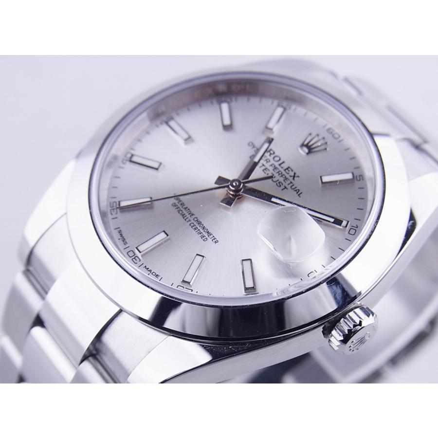 ロレックスデイトジャストシルバーバーインデックス2018年保証書126300中古 | ROLEX | 01