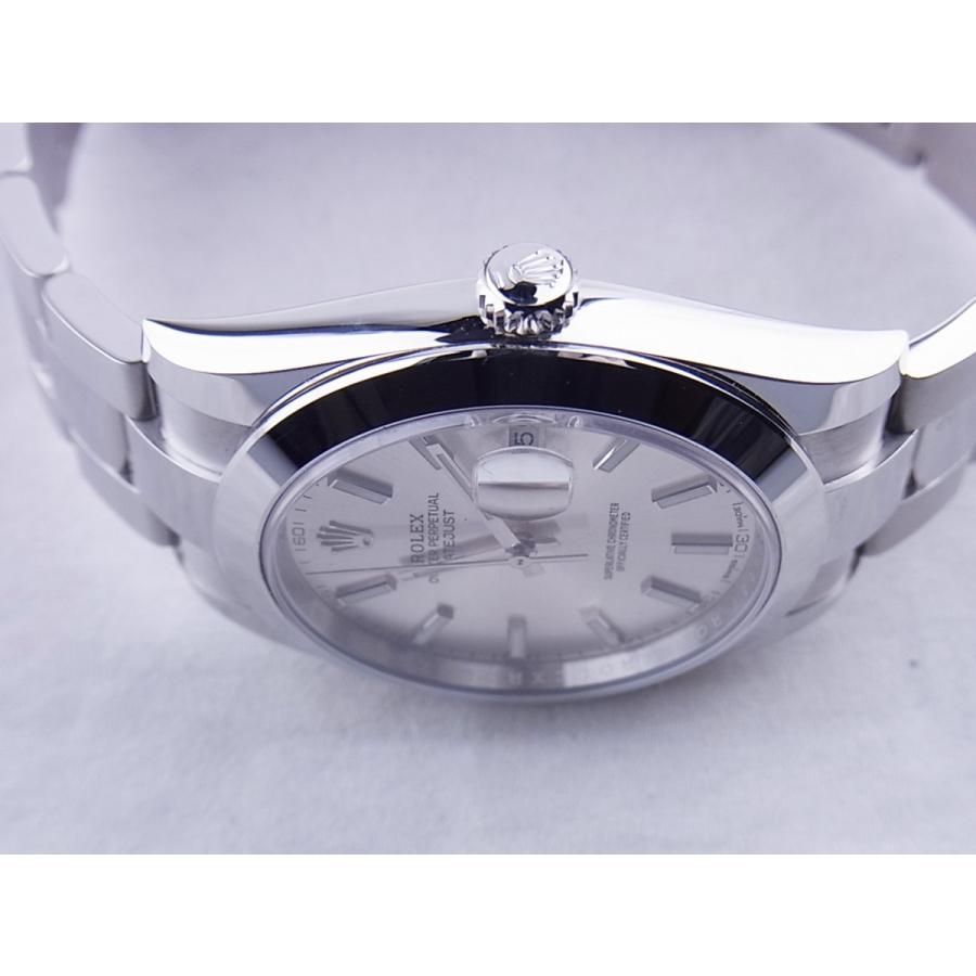 ロレックスデイトジャストシルバーバーインデックス2018年保証書126300中古 | ROLEX | 03