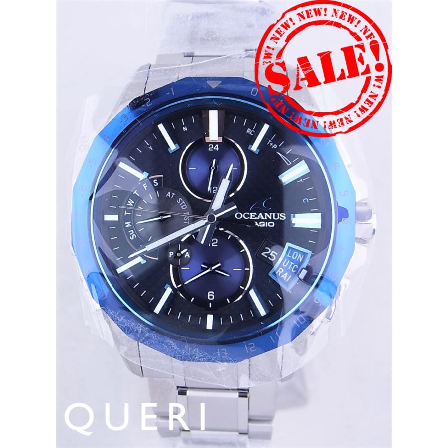 OCEANUS カシオ オシアナス ブルートゥース 青ベゼル OCW-G2000RA-1AJF