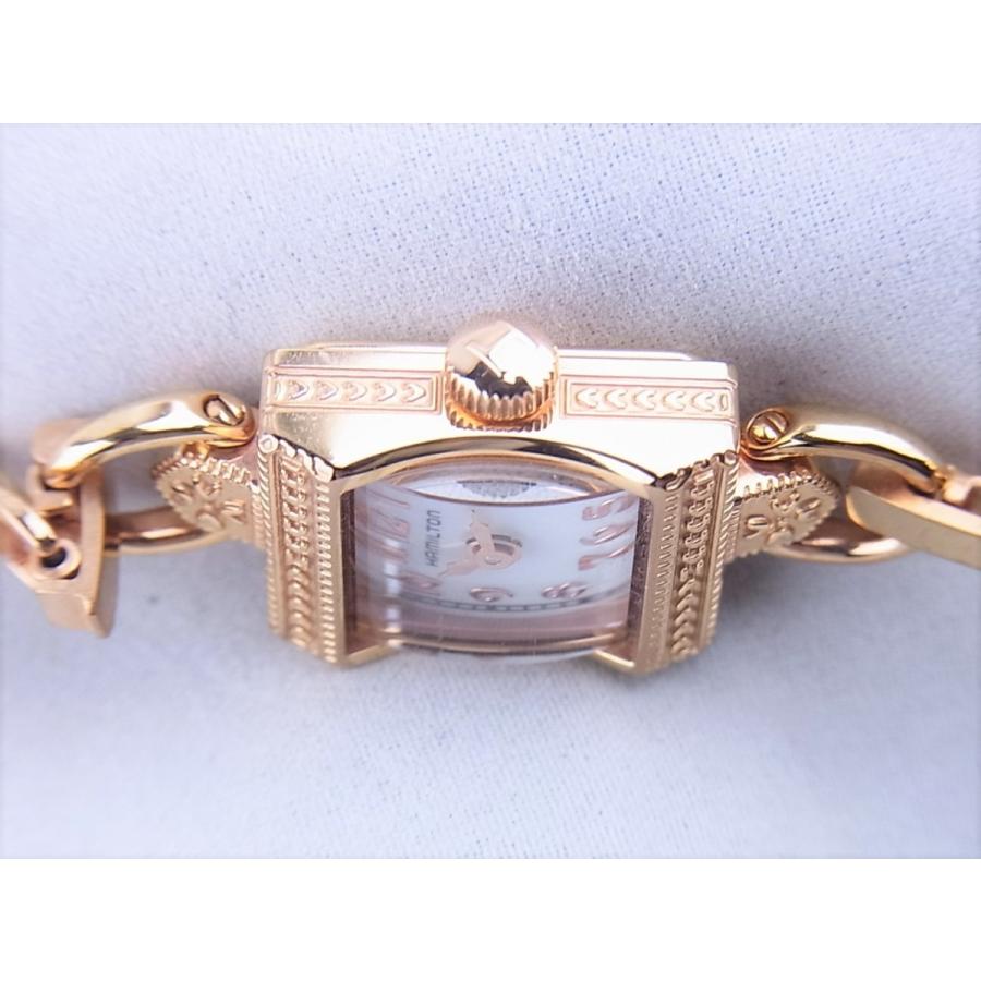 HAMILTON ハミルトンレディヴィンテージホワイトシェル文字盤