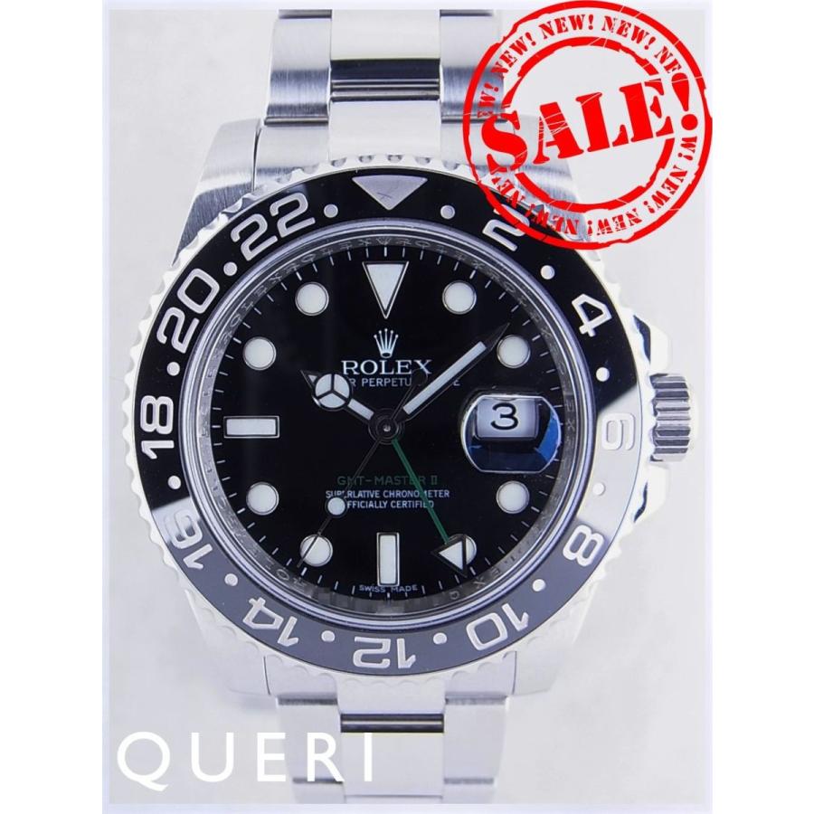 ROLEX（ロレックス） ロレックスGMTマスター黒 116710LN 美品中古 裏