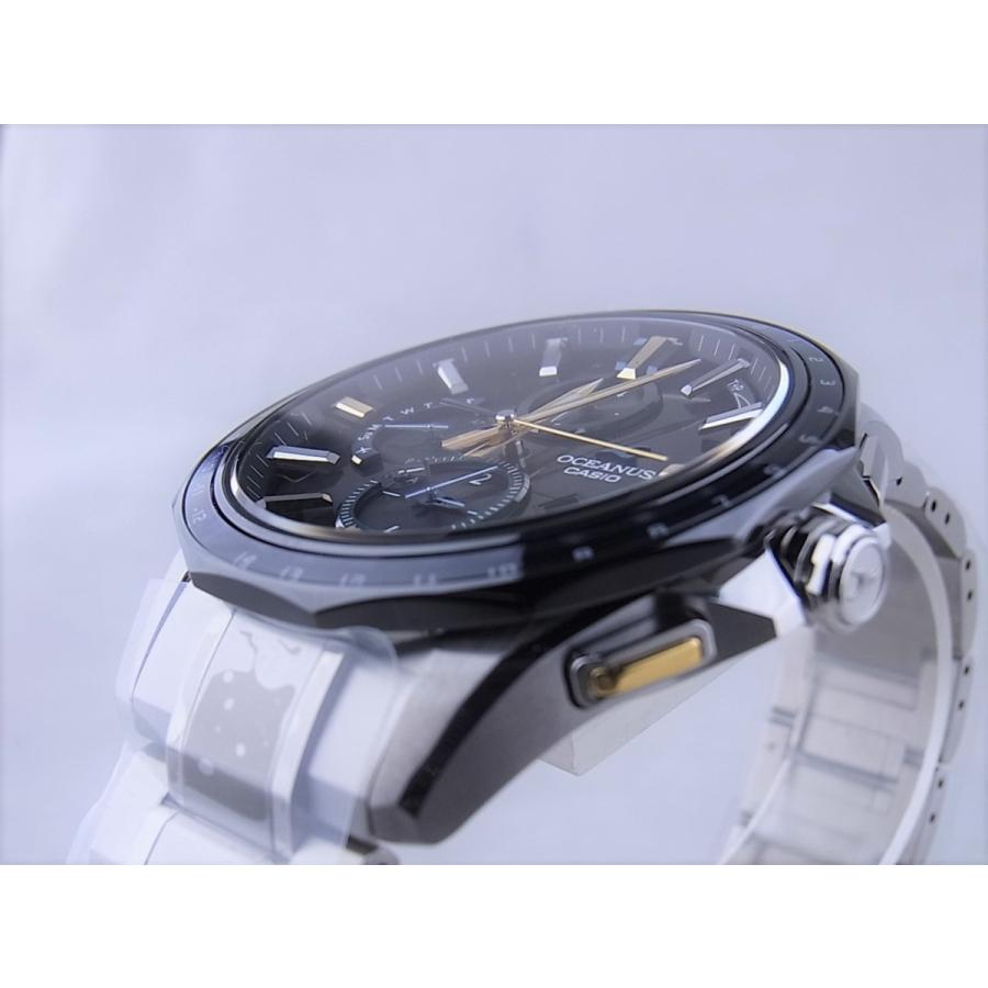 OCEANUS カシオオシアナスGPS電波ソーラーブラック文字盤OCW-G2000J