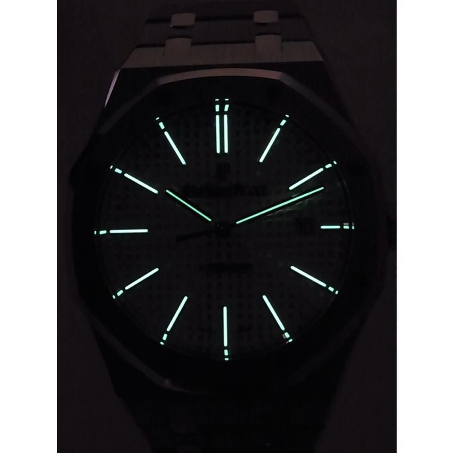 オーデマピゲロイヤルオーク日本正規品シルバー文字盤15400ST.OO.1220ST.02.A中古 | AUDEMARS PIGUET | 10