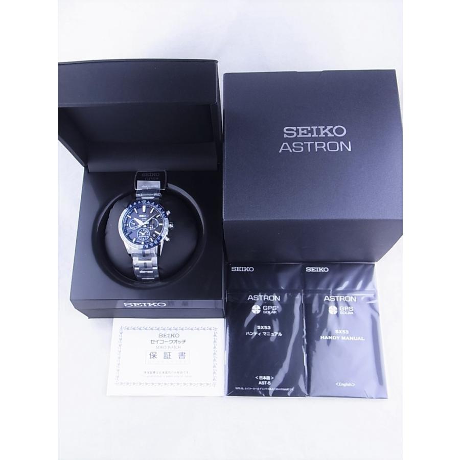 ASTRON セイコーアストロンブラック文字盤青ベゼルSBXC001新品