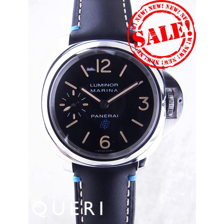 パネライ ルミノールマリーナ S番 ロゴ アッチャイオ ブラック文字盤  