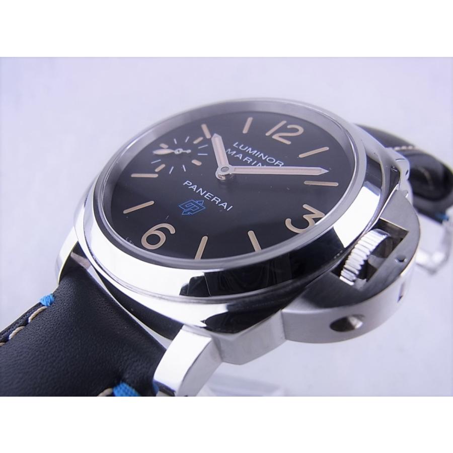 パネライ ルミノールマリーナ S番 ロゴ アッチャイオ ブラック文字盤  