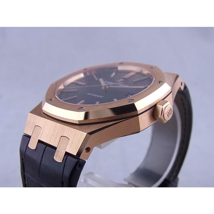 オーデマピゲロイヤルオークオートマティックピンクゴールドブラック文字盤15400OR.OO.D002CR.01中古美品 | AUDEMARS PIGUET | 01