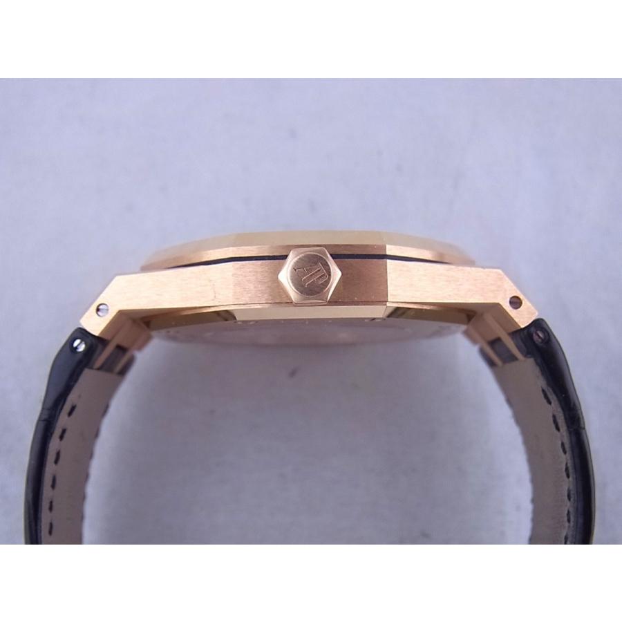 オーデマピゲロイヤルオークオートマティックピンクゴールドブラック文字盤15400OR.OO.D002CR.01中古美品 | AUDEMARS PIGUET | 06