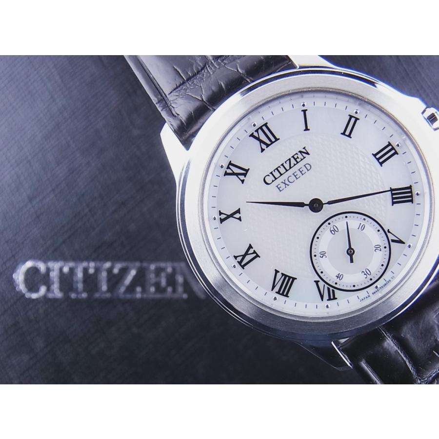 CITIZEN シチズン エクシード エコドライブ 薄型 文字盤白蝶貝