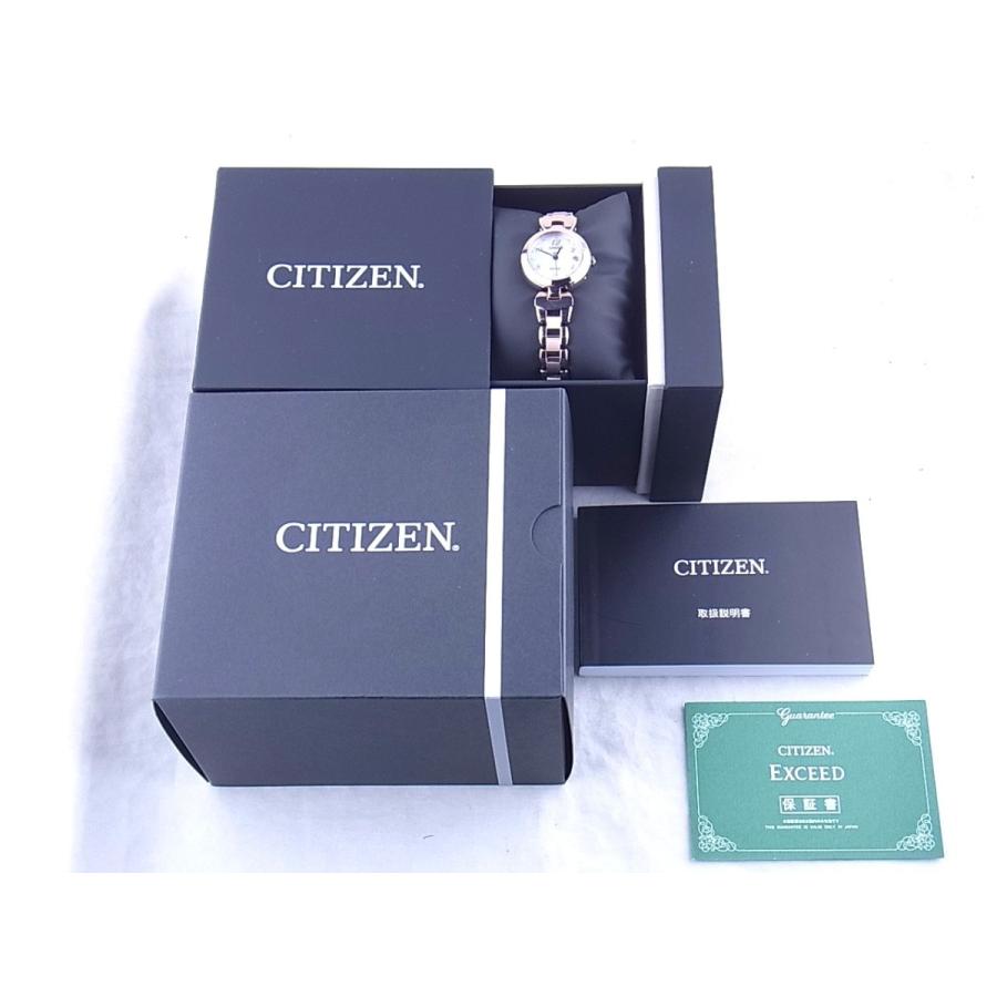 EXCEED(CITIZEN) シチズンエクシードエコドライブ「寒牡丹」白蝶貝文字