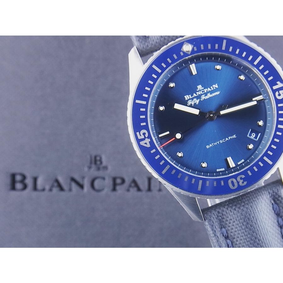 ブランパン フィフティ ファゾムス バチスカーフ ブルー文字盤5100 1140 O52A中古美品 | BLANCPAIN | 12