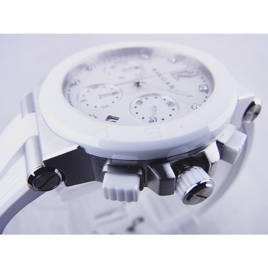 ブルガリ ディアゴノ セラミック クロノグラフ シェル文字盤 ホワイトDG37WSCVDCH/8中古美品 | BVLGARI | 01
