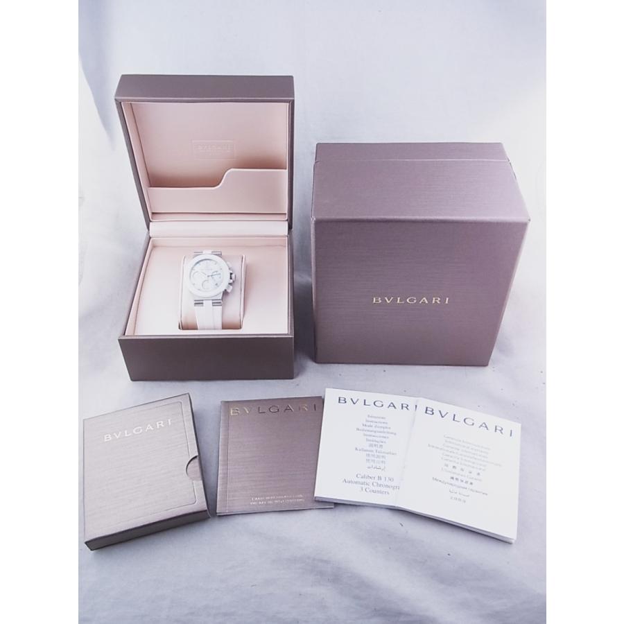 ブルガリ ディアゴノ セラミック クロノグラフ シェル文字盤 ホワイトDG37WSCVDCH/8中古美品 | BVLGARI | 10