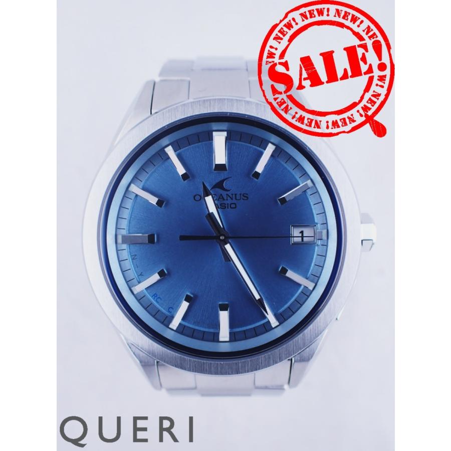 カシオ オシアナス bluetooth搭載 ブルー文字盤 OCW-T200S-2AJF中古美品 | OCEANUS