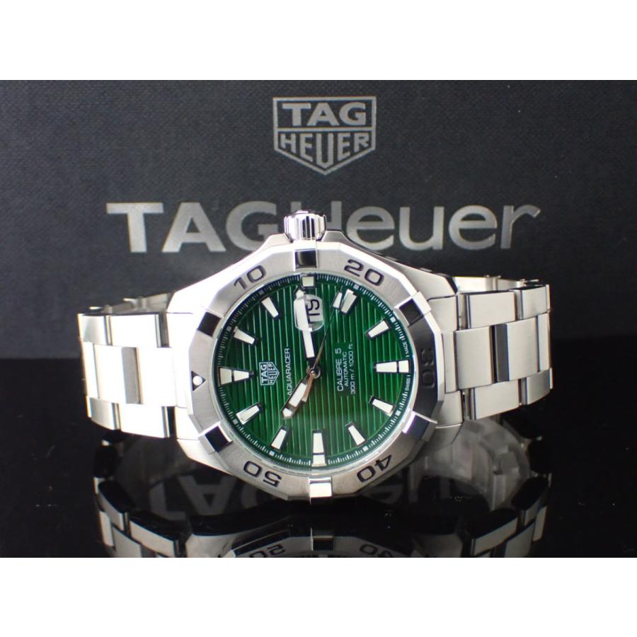 アクアレーサー タグホイヤー キャリバー5 グリーン文字盤 限定生産  