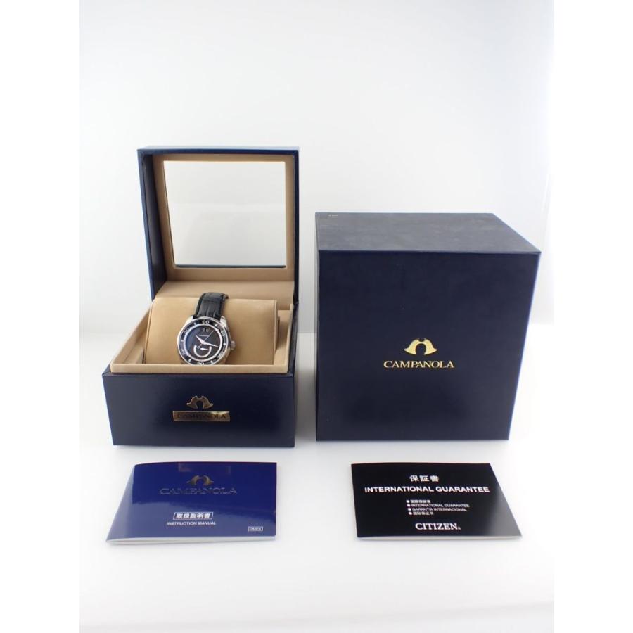 シチズン カンパノラ メカニカルコレクション ブラック文字盤 NZ0000-07E 新品仕上げ済 | CAMPANOLA | 10
