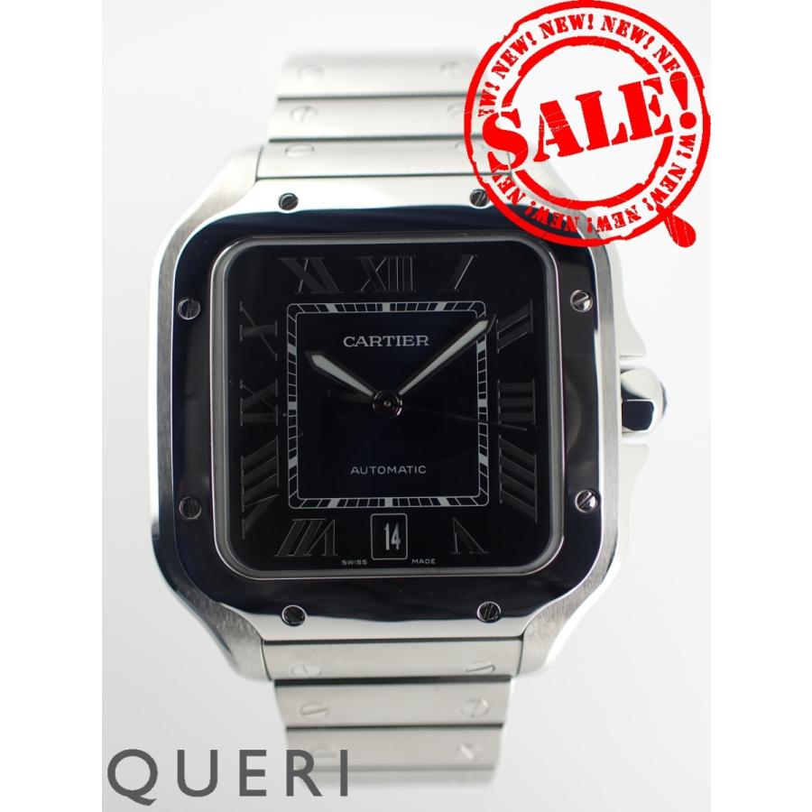 カルティエ サントス LM スモーキーブルー文字盤 WSSA0013 新品仕上げ済