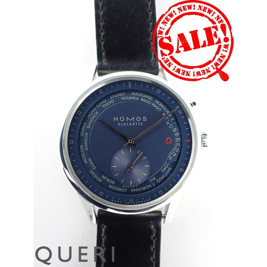 ノモス チューリッヒ ワールドタイマー ミッドナイトブルー ZR1X4BL2 新品仕上げ済 | NOMOS GLASHUETTE
