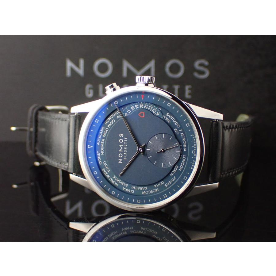 ノモス チューリッヒ ワールドタイマー ミッドナイトブルー ZR1X4BL2 新品仕上げ済 | NOMOS GLASHUETTE | 12