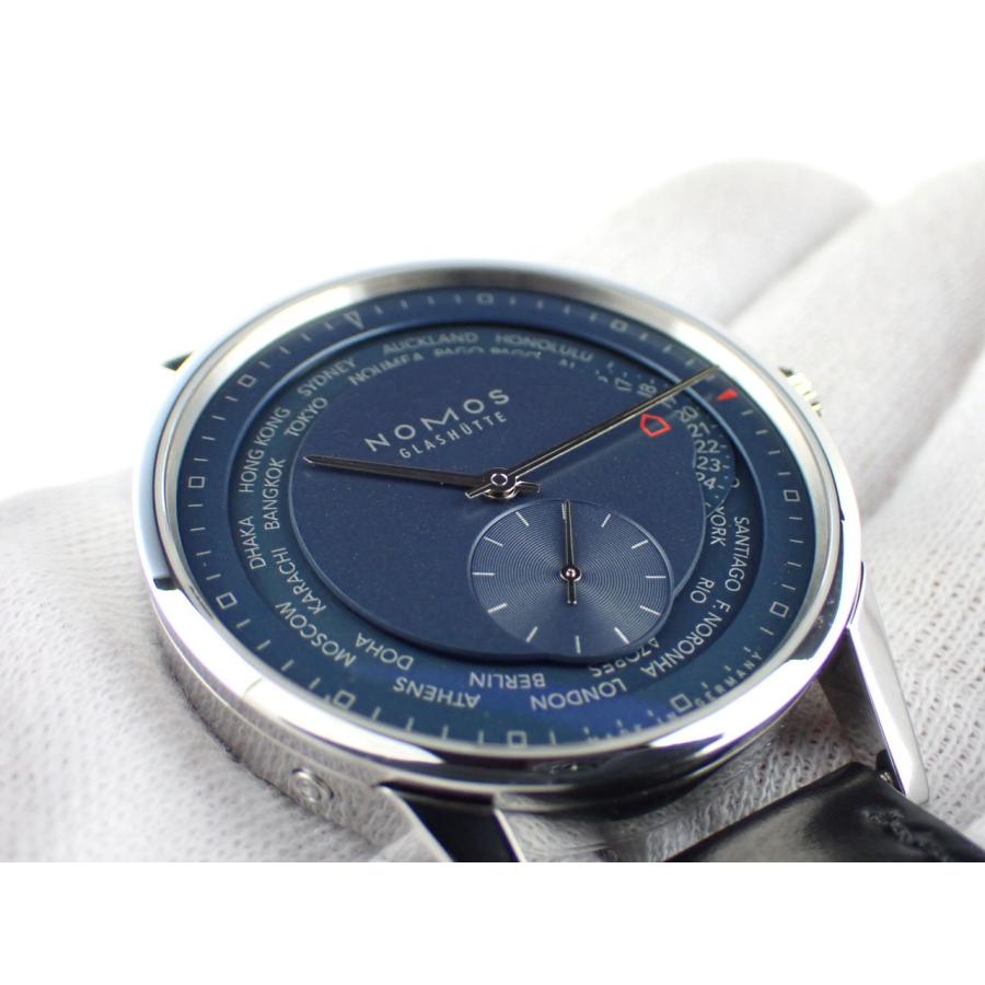 ノモス チューリッヒ ワールドタイマー ミッドナイトブルー ZR1X4BL2 新品仕上げ済 | NOMOS GLASHUETTE | 01