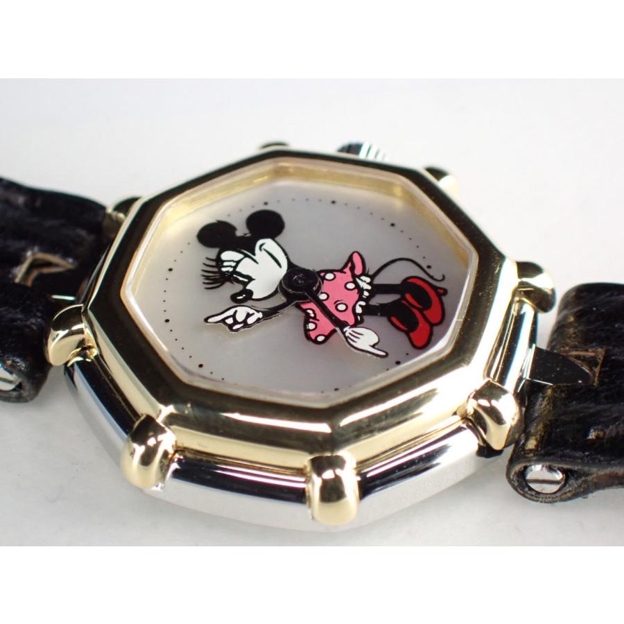 ジェラルド・ジェンタ レトロファンタジー ミニーマウス オクタゴン ブラックレザーベルト G.2899.7 新品仕上げ済 | ジェラルド・ジェンタ | 01