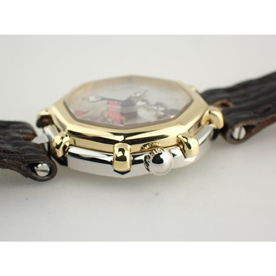 ジェラルド・ジェンタ レトロファンタジー ミニーマウス オクタゴン ブラックレザーベルト G.2899.7 新品仕上げ済 | ジェラルド・ジェンタ | 02