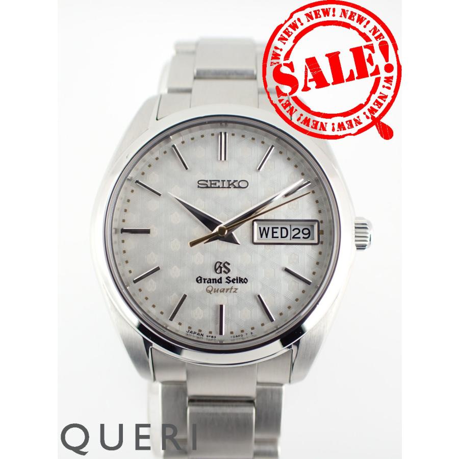 電池交換済 SEIKO セイコー グランドセイコー GS 40周年記念 500本限定 9F83-0AG0 SBGT033 デイデイト シルバー SS ステンレス メンズ クォーツ【6ヶ月保証】【腕時計】【中古】 Grand Seiko グランドセイコー クオーツ誕生40周年記念 500本 限定