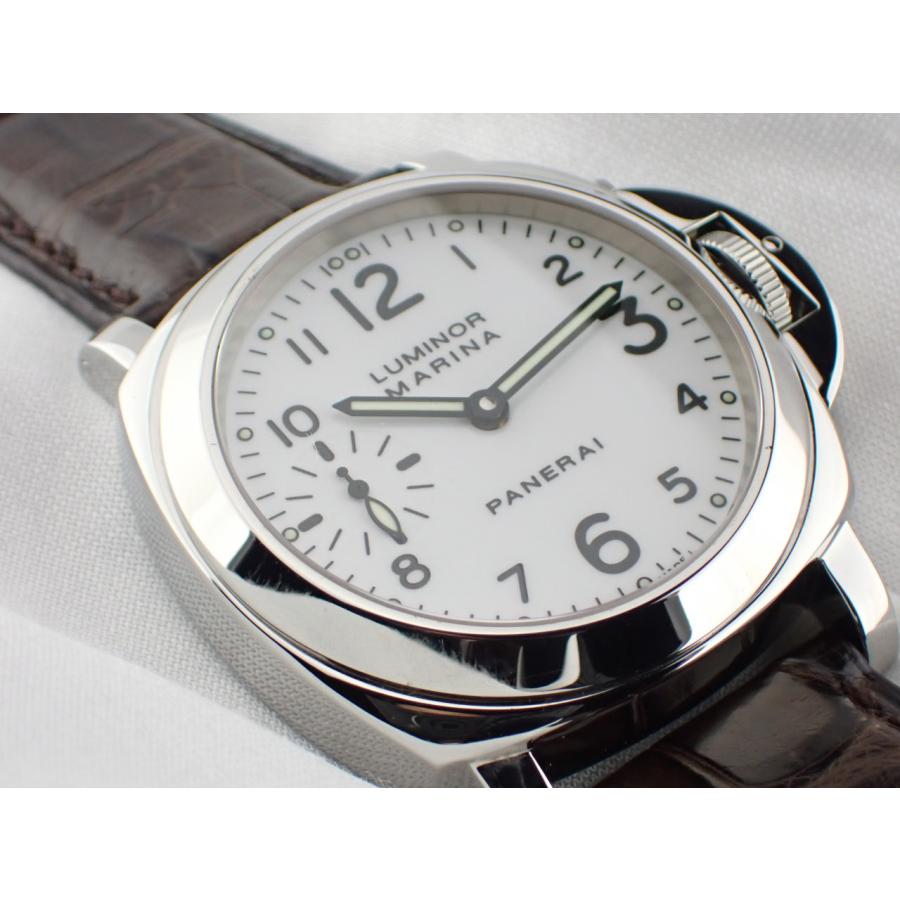 パネライ ルミノールマリーナ C番 ホワイト文字盤 PAM00003 新品仕上げ済 |  | 01