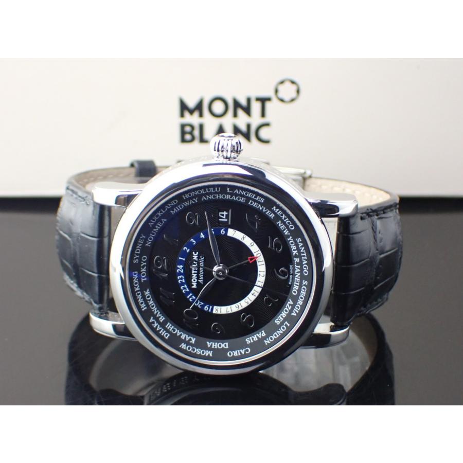 モンブラン スター ワールドタイム GMT ブラック文字盤 109285 新品 
