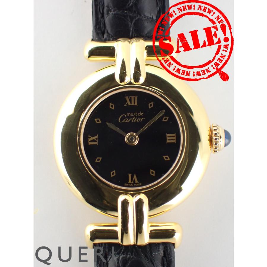 カルティエ 生産終了 マストドゥカルティエ コリゼ SM ヴェルメイユ ブラック文字盤 CRW100753 新品仕上げ済 | Cartier