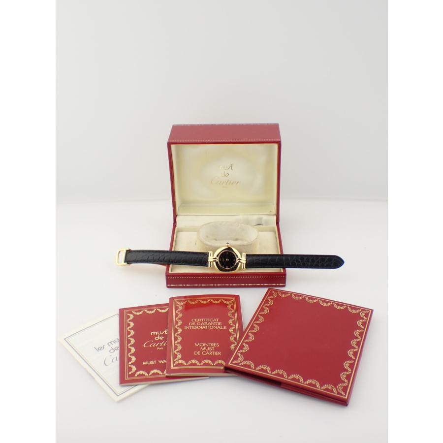 カルティエ 生産終了 マストドゥカルティエ コリゼ SM ヴェルメイユ ブラック文字盤 CRW100753 新品仕上げ済 | Cartier | 10