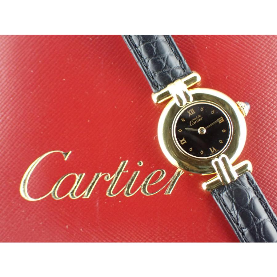 カルティエ 生産終了 マストドゥカルティエ コリゼ SM ヴェルメイユ ブラック文字盤 CRW100753 新品仕上げ済 | Cartier | 11