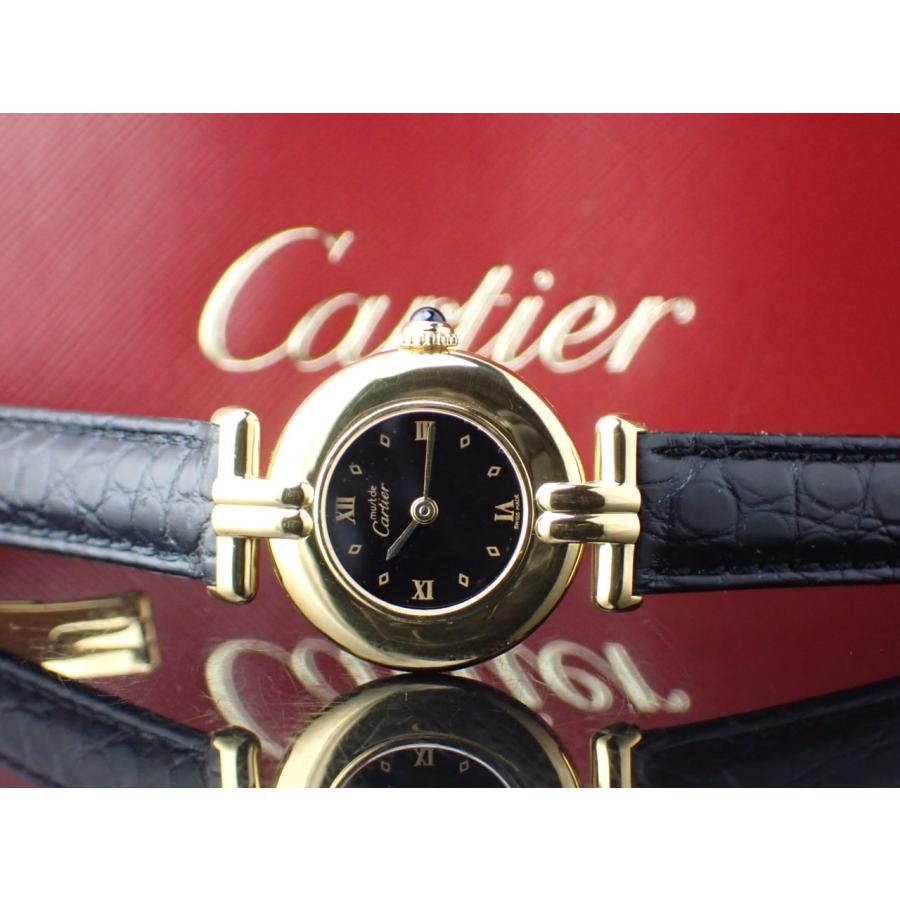 カルティエ 生産終了 マストドゥカルティエ コリゼ SM ヴェルメイユ ブラック文字盤 CRW100753 新品仕上げ済 | Cartier | 12