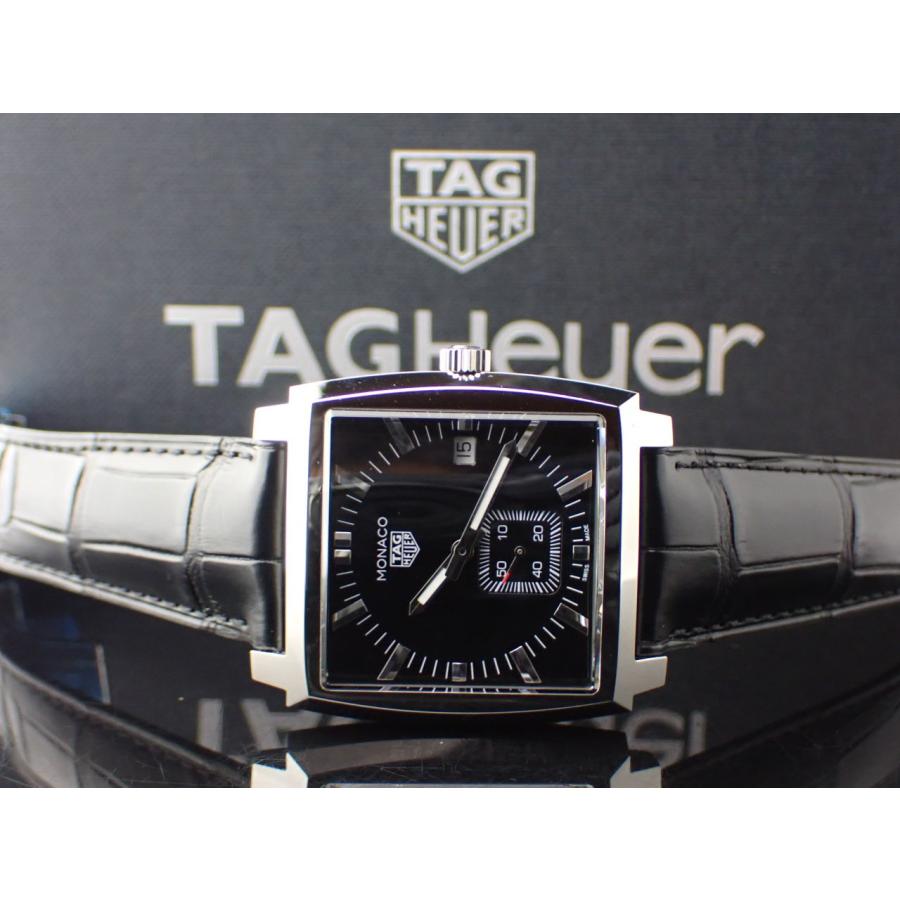 TAG HEUER（タグ・ホイヤー） モナコ クオーツ スクエア ブラック文字