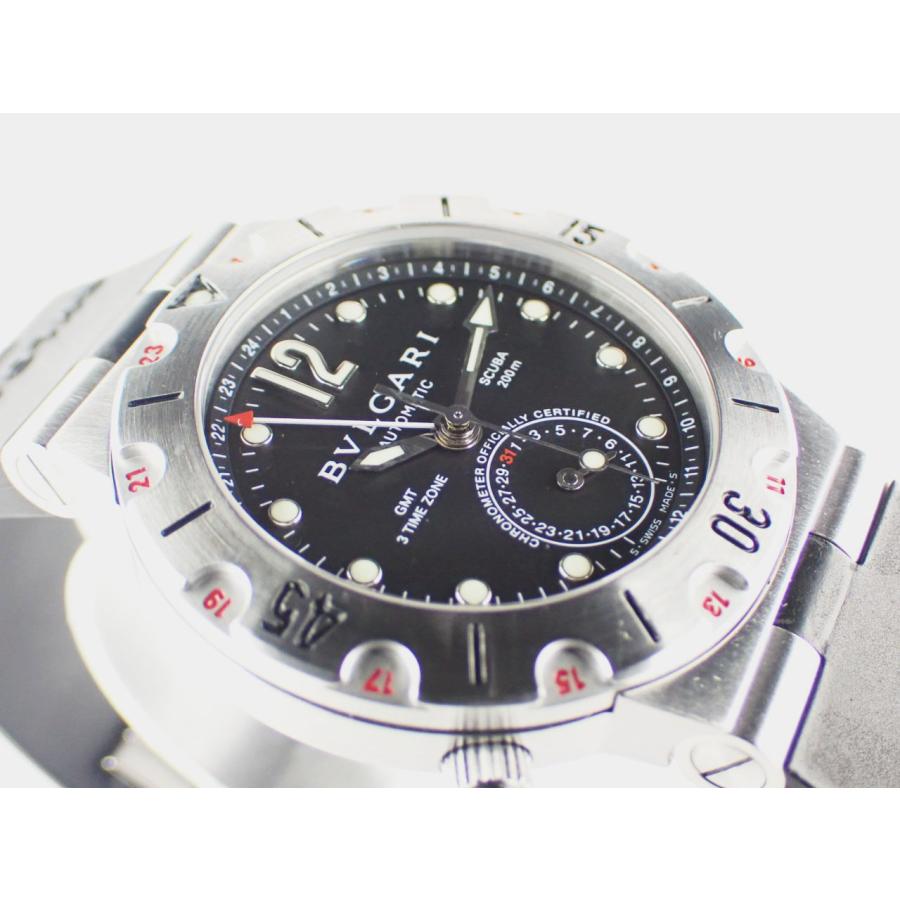 ブルガリ 生産終了 ディアゴノ スクーバ GMT ブラック文字盤 SD38SGMT 新品仕上げ済 | BVLGARI | 01